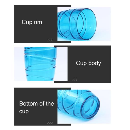 Набор из 4 пластиковых стаканов, многоразовые стаканы с вихревым дизайном, штабелируемые стаканы для воды для пикников в саду, кемпинга, барбекю, вечеринок