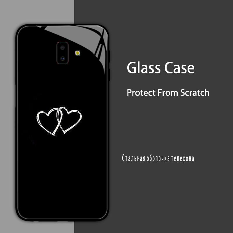 Для Samsung J6 J6+ 2018 Чехол Защитный Чехол из Закаленного Стекла Жесткий Ударопрочный Чехол Бампер Для Samsung J4 Plus j7 2017 Защитный Чехол