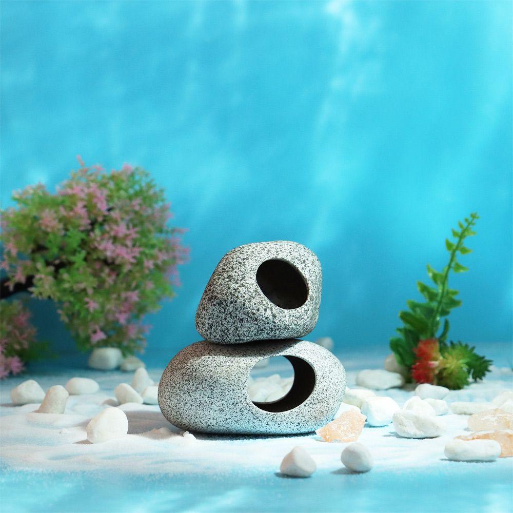 Breeding Betta Shrimp Cichlid Fish Tank Hiding Cave Stones Aquarium Cave Decorations Hidden Cavern