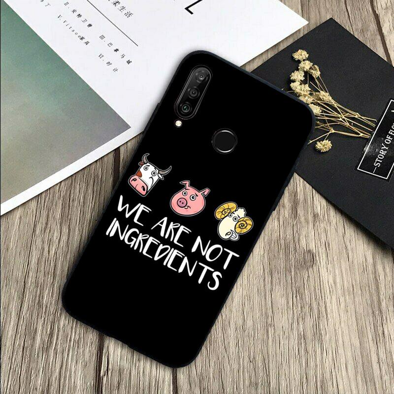 Веганский Мы Не Ингредиенты Для Чехла Huawei Nova 11 9 10 SE Y70 Y60 Y90 Y61 Y91 Y73 Y72 12i 11i 8i P30 P40 Lite P60 Pro