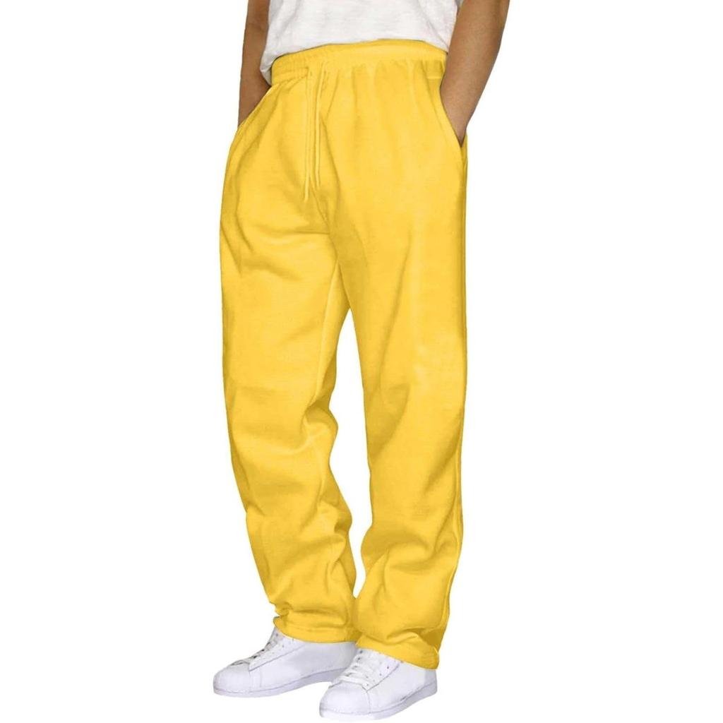 Men's Outdoor Sports Casual Pants Men's Solid Color Loose Sports Pants