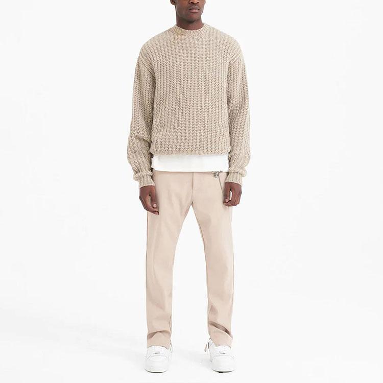 REPRESENT Sweaters Men's Beige Crew Neck Moderate Base Layer M02063-209