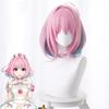 Anime 30CM Yumemi Riamu Wig Girls Cosplay Wigs 38cm Pink Short Wig Hair Net Heat Resistant Synthetic Hair