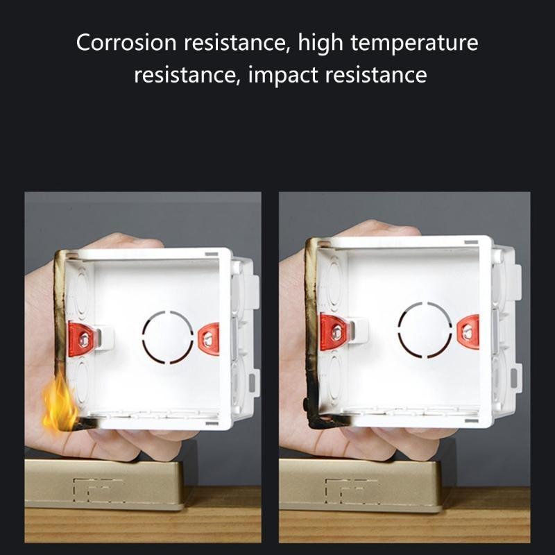 ПВХ монтажная коробка типа 86, настенная кассета для основания выключателя/розетки