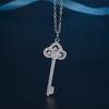Модное элегантное ожерелье с ключом для женщин, длинная цепочка для свитера на осень и зиму, сотня аксессуаров, простое модное ожерелье с подвеской, ювелирные изделия