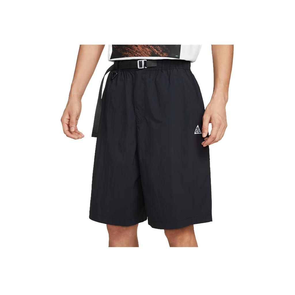Nike ACG Orb Weaver Comfortable Fashion Simple Versatile Solid Color Letter Casual Shorts Unisex Shorts Black HJ2888-010
