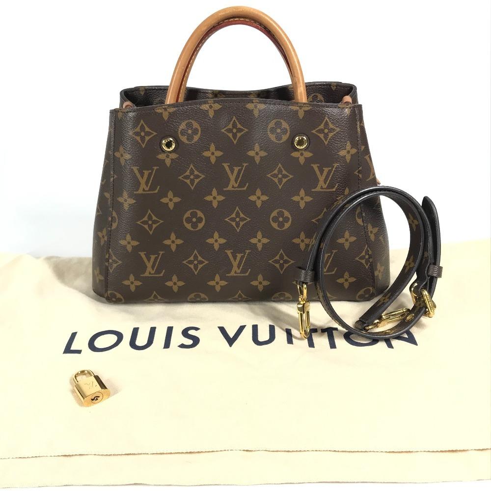 Louis Vuitton M41055 Monogram MontaigneBB Сумка через плечо Сумка-тоут Ручная сумка