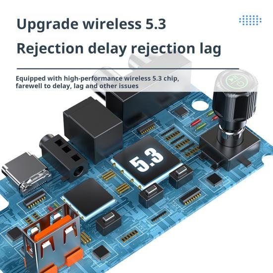 Совместимый с Bluetooth приемник с многофункциональным интерфейсом, беспроводной аудиоадаптер с малой задержкой и большим радиусом действия