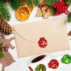 500Sheets/Roll Merry Christmas Stickers Santa Hat Christmas Bells Seal Labels Stickers For Diy Gift Baking Package Envelope