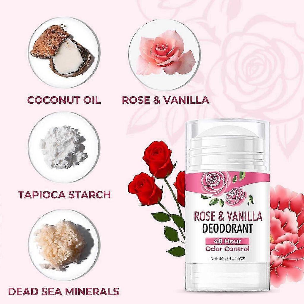 48-Hour Odor Control & Antiperspirant Roll-On- Natural Deodorant for Sensitive Skin, Sweat Protection & Long-Lasting Freshness