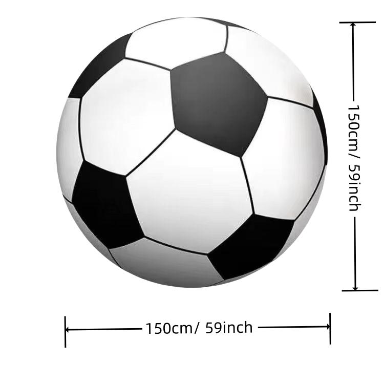 Outdoor Games Inflatable Toys Grass Soccer Ball School Fun Sports Ball Beach Ball Thickened PVC Inflatable Giant Football