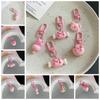 New Creative Pink Pig Alloy Keychain Accessories Pendant Bag Key Ring Mobile Pendant Small Elegant Cartoon Cute Birthday Gifts