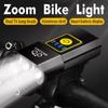Bicycle Light T6 USB Rechargeable LED Aluminum Alloy Adjustable Zoom Bike Front Headlight Cycling Lamp Flashlight Lantern
