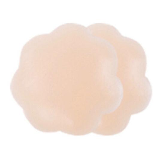 2 шт. женские невидимые накладки на соски с цветочным сердечком круглые многоразовые силиконовые подушечки для бюстгальтера