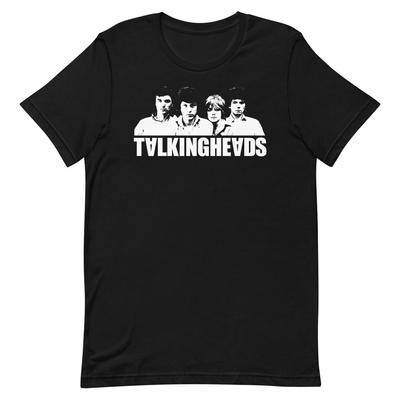 Портрет Talking Heads Цифровое искусство Графический Черная футболка Унисекс футболка Унисекс футболка