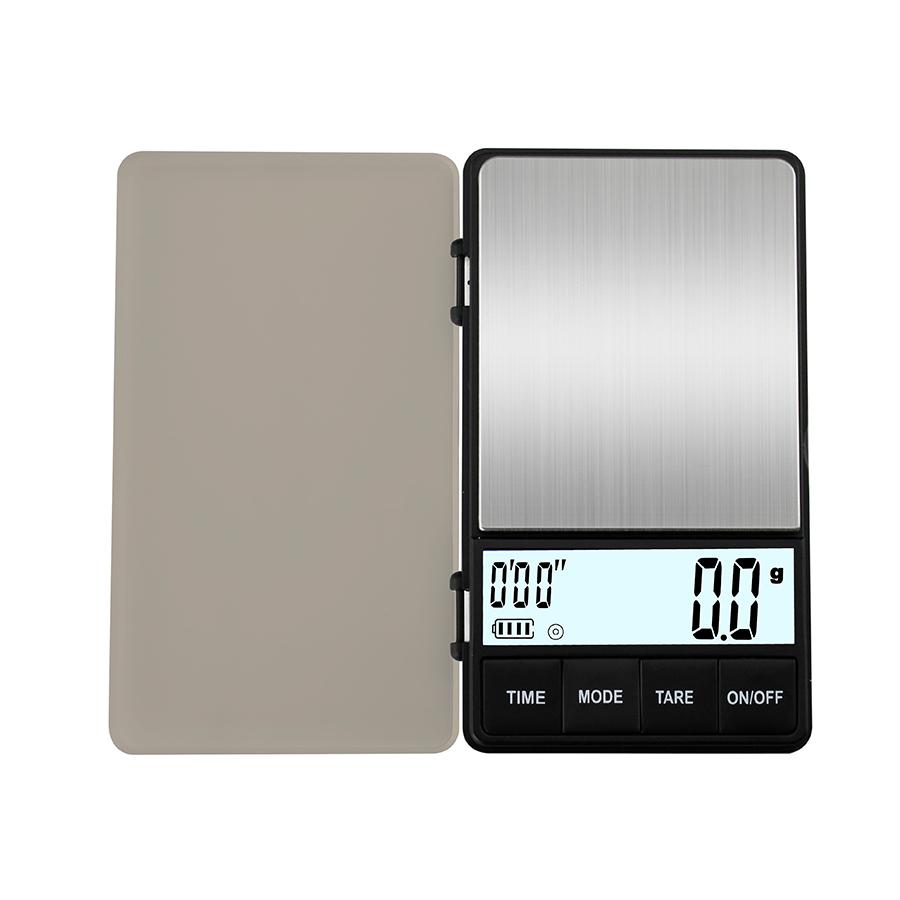 Hot Selling Black Mini Digital Coffee Scale 0.1G LED Electronic Weighting Kitchen Scale with Timer