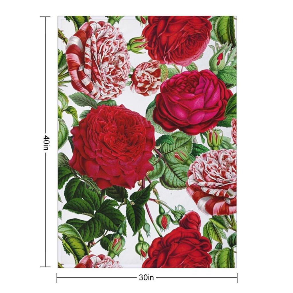 Летние розы Плед Милый клетчатый Роскошный Утолщенный Мягкий Клетчатый Пледы для кровати