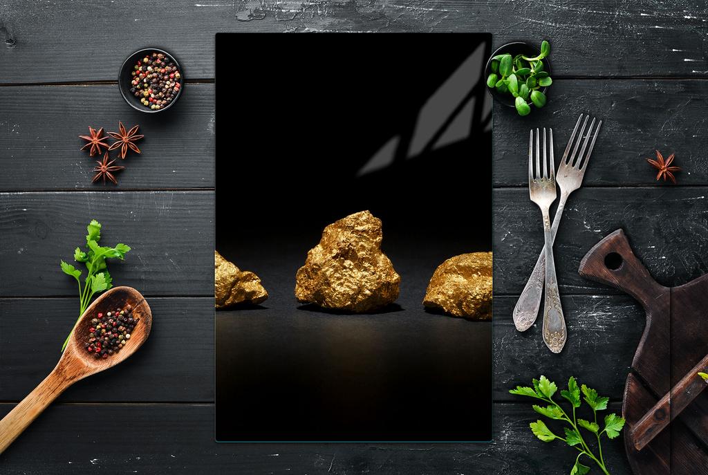 GLASS CUTTING BOARD 35x52 Gold