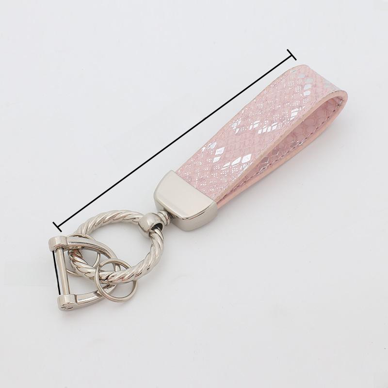 Модный кожаный браслет ручной работы для автомобиля с индивидуальным металлическим кольцом для ключей – идеальный подарок