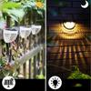 LED Solar Power Light Energy Wall Lamps Waterproof Stair Fence Lamp Semi-circular Lights Outdoor Home Garden Decoration Lighting