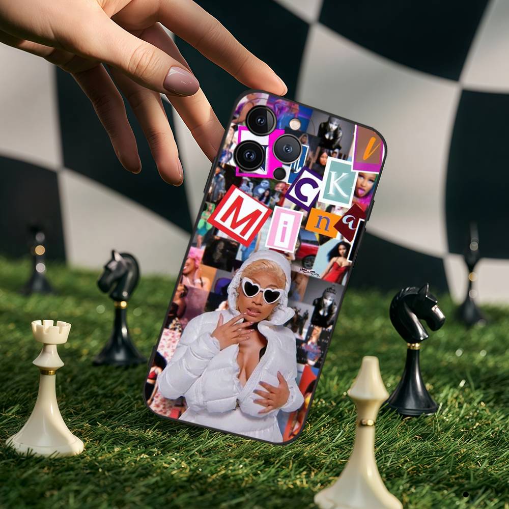 Singer N-Nicki M-Minaj Phone Case For IPhone 17 Pro Max 16 15 14 13 12 11 Plus Mini Silicone Black TPU