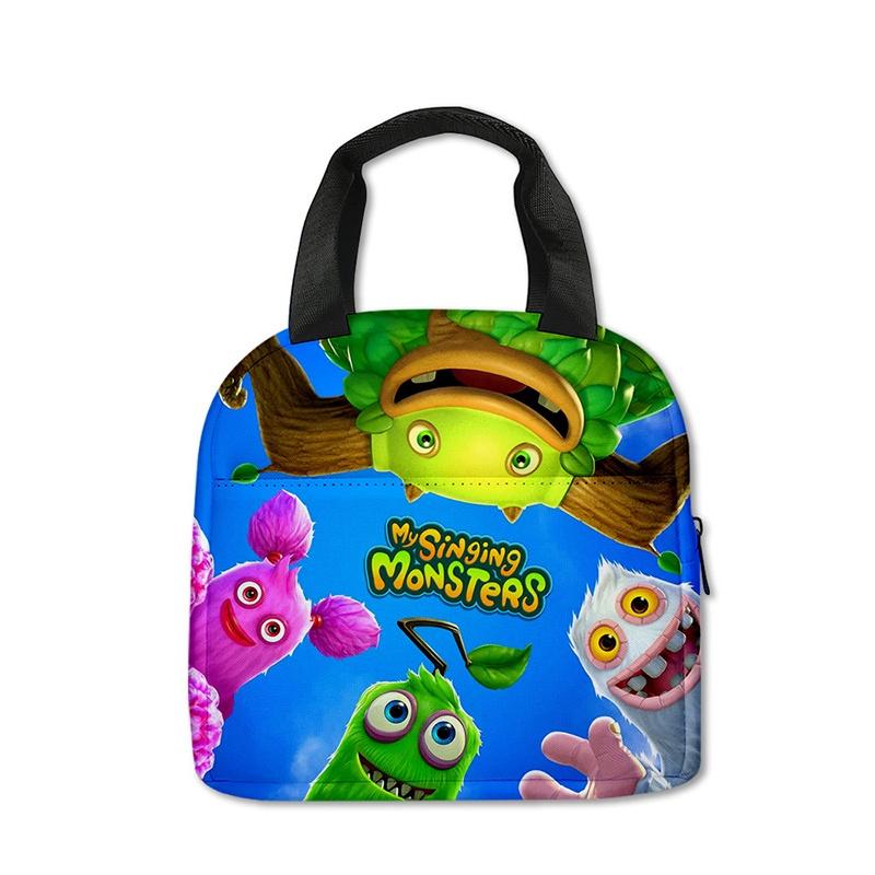 Cute My Singing Monsters Lunch Tote For Elementary School Children