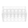 Acrylic Test Tube Rack for 17mm Tubes 18 Holes Transparent Centrifuge Tube Rack for 10ml 15ml Tube