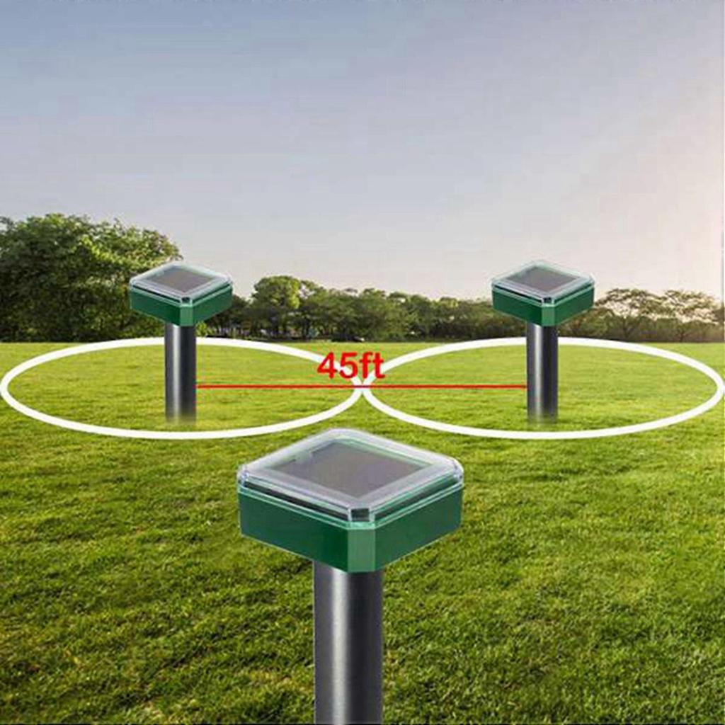 12 Pcs Solar Powered Snake Repellent for Outdoors,Ultrasonic Snake Repellent,Solar Snake Repellent