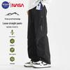 NASA GISS Men's Wrinkled Cargo Loose Straight Leg Pants