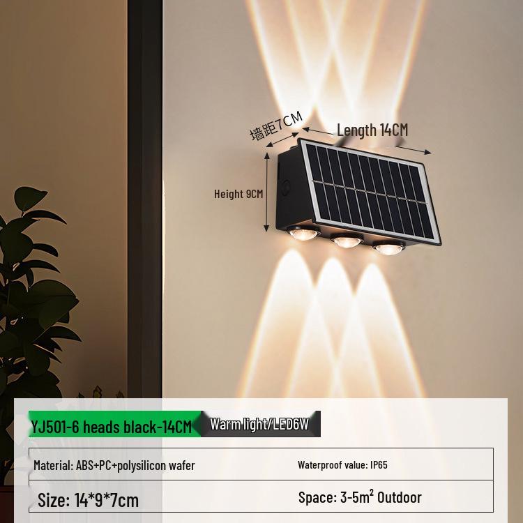 Светодиодный водонепроницаемый уличный настенный светильник для балкона, виллы, двора и спальни - современный китайский стиль