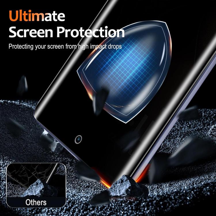 10pcs Kalebol Privacy Curved 9H+ Tempered Glass Screen Protector For Motorola Edge 70 Pro 5G