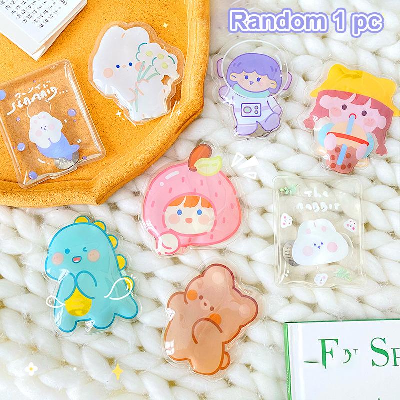 Мини Зимняя Грелка для Рук Моментальный Нагрев Милая Гелевая Грелка для Рук Портативная Защелкивающаяся Карманная Грелка Многоразовая для Дома Офиса Улицы