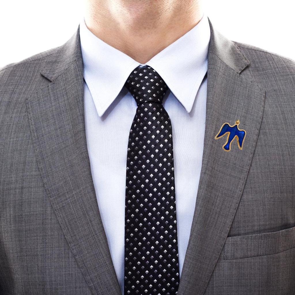 Pack of 10 Multifuntional Doves Brooch Small Doves Brooch Alloy Texture Fashion Lapel Pin for Parties and Casual Wear