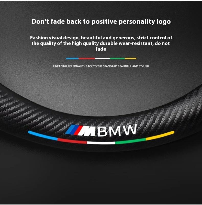 Автомобильная крышка рулевого колеса из углеродного волокна и замши для BMW M Power X3 X4 X5 X7 E36 E39 E46 E60 E65 E90 F10 F15 F20 F25 F30 G20 G30 G05