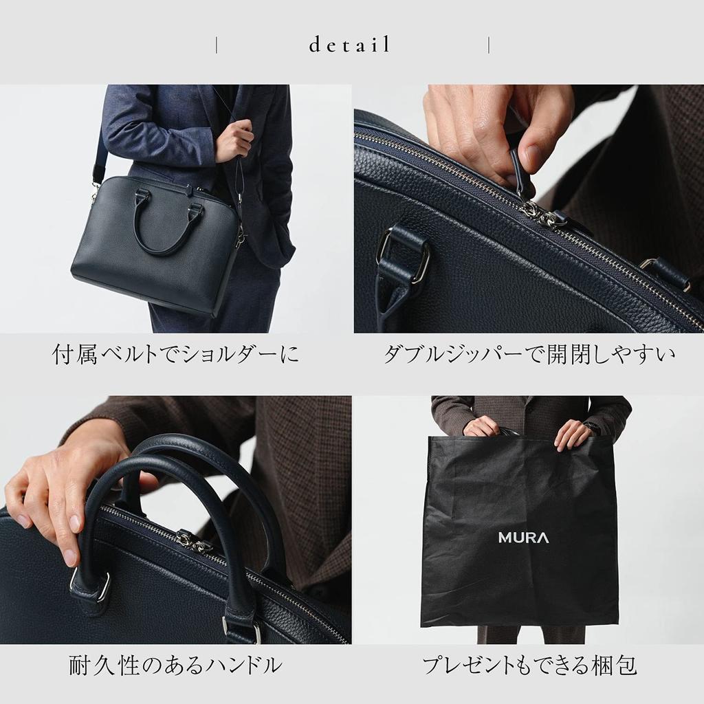 Портфель из термоусадочной кожи, тонкая натуральная кожа, деловая сумка из кожи, большая емкость, формат А4 [Mura], мужская (Верблюд)