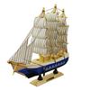 24CM Wooden Sailboat Model Nautical Decoration Theme Gift Home Office