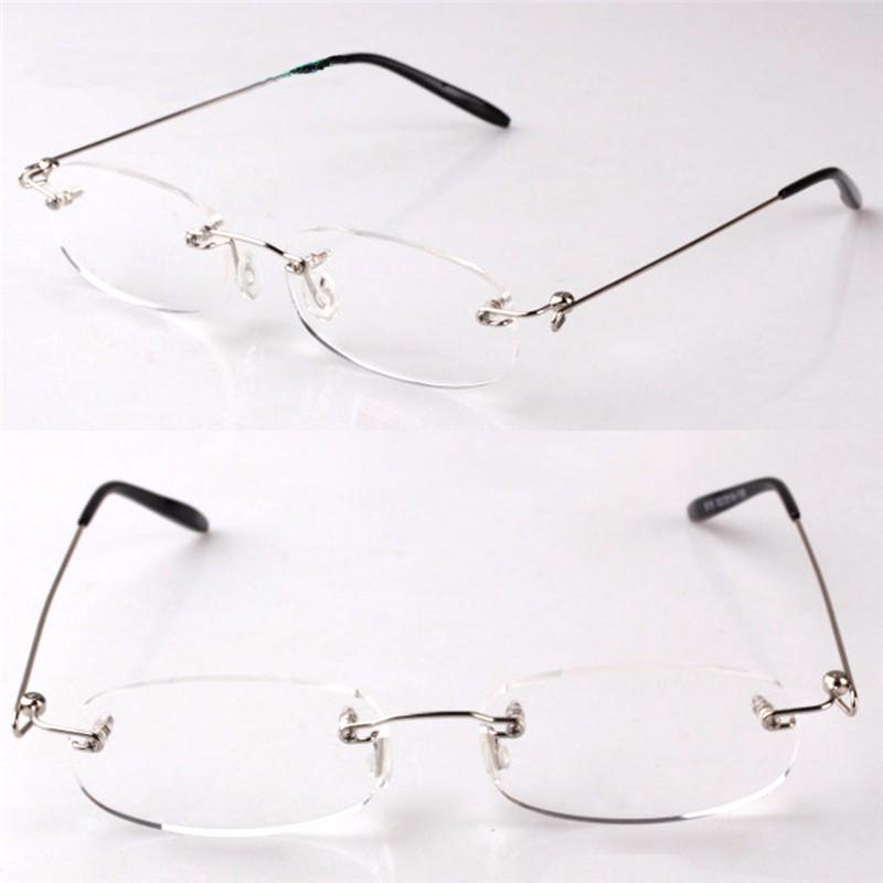 Ultralight Frameless Reading Glasses Unisex High-Definition Rimless Glasses