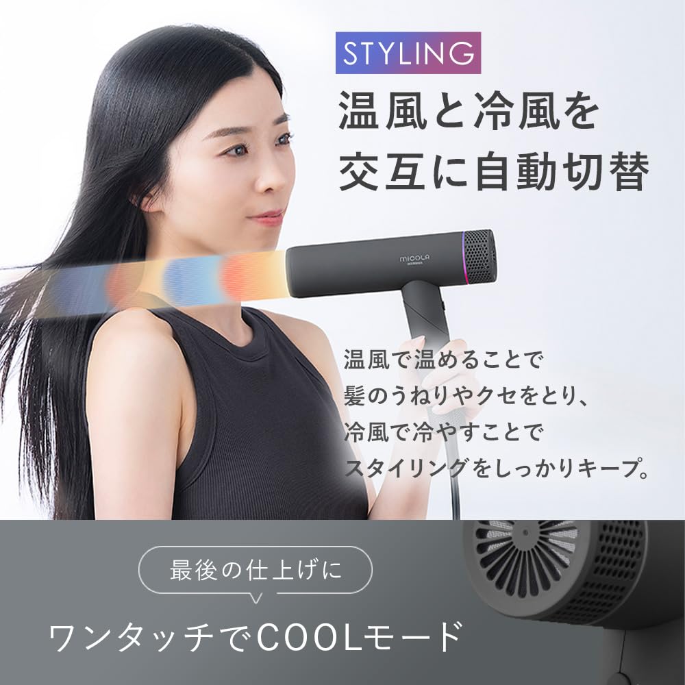 MiCOLA Iris Ion Dryer Foldable Compact HDR-M401-H