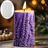 Flower Cylindrical Candle Mold Lavender Tulip Sunflower Lily Silicone Mold Candle Making Tools DIY Gypsum Aromatherapy Molds