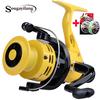 Sougayilang 2000-5000 Rem Belakang Карповая спиннинговая катушка 12BB Kiri dan Kanan Tangan Dipertukarkan Rocker Light прялка