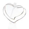 TIFFANY&Co. Open Heart Hoop Pierce Large For Both Ears Silver AG925 Women Used