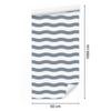 Wallpaper Stripes white and blue, light gray background 50x1000
