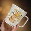 Plant Ash Cat Ceramic Green Tea Cup High-End Gift Box Office Tea Cup Drinking Water Cup Personal Cup