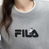 Fila Наследие Панды Вышивка Модный Повседневный Универсальный Пуловер с Круглым Вырезом Женская Толстовка Картье-Серый F51W538201FMG
