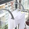 Folding Towel Clothes Drying Hanger Shelf Balcony Laundry Storage Holder Rack