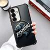 Nash Fishing Fish Mark Plating Phone Case For Samsung A17 A07 A37 A57 A16 A56 A15 A55 A14 A54 A13 A53 A26 A36 A25 A35 A24 A34 A2