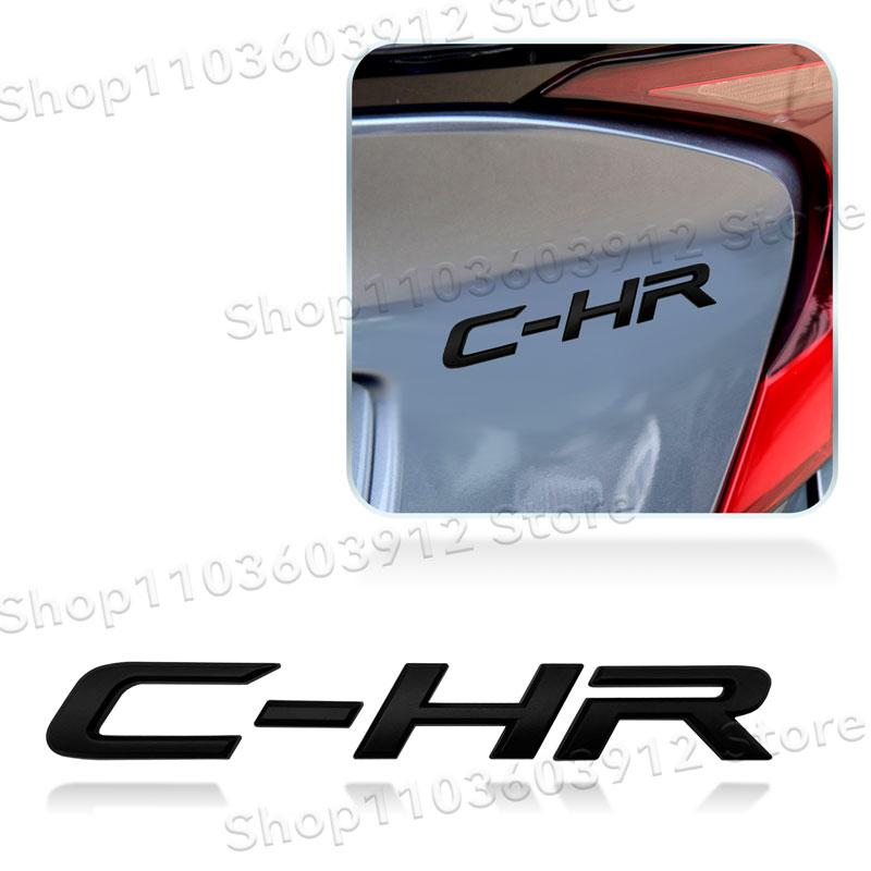 1Pc CHR C-HR Letter Logo Car Rear Tail Trunk Decals Emblem Badge 3D ABS Sticker Decal Car Styling Auto Accessories