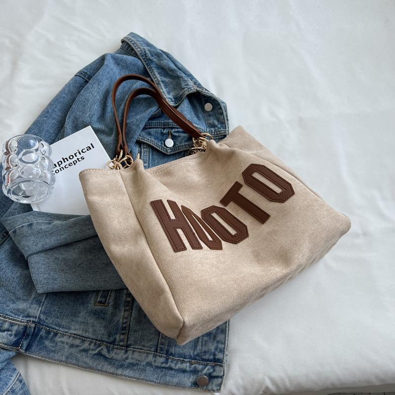 Женская большая сумка-тоут с буквенным принтом, сумка через плечо с цепочками, сумка через подмышку