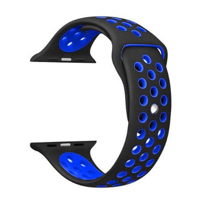 Спортивный ремешок для Apple Watch Ultra 2, 9, 8, 7, 6 SE 5, 4, 3, 2, 1, 49 мм, 38 мм, резиновый ремешок для Iwatch 4, 3, 40 мм, 44 мм, 41 мм, 42 мм, 45 мм