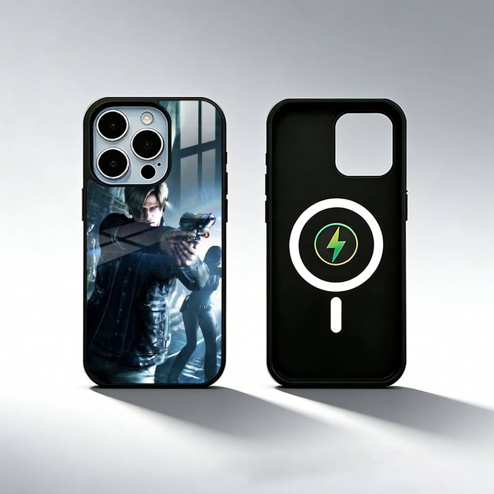 game Resident Evil Requiem Leon S Phone Case For iPhone17,16,15,14,13,12,11 Plus,Pro Max Magnetic For Magsafe Wireless Charging